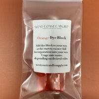 orange dye block for candles