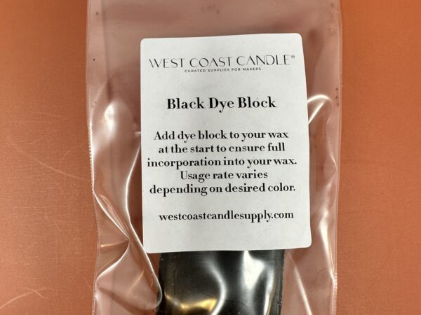 Black Dye Block for candles
