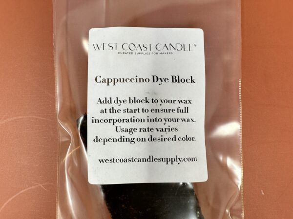 Brown / Cappuccino Dye Block for Candles