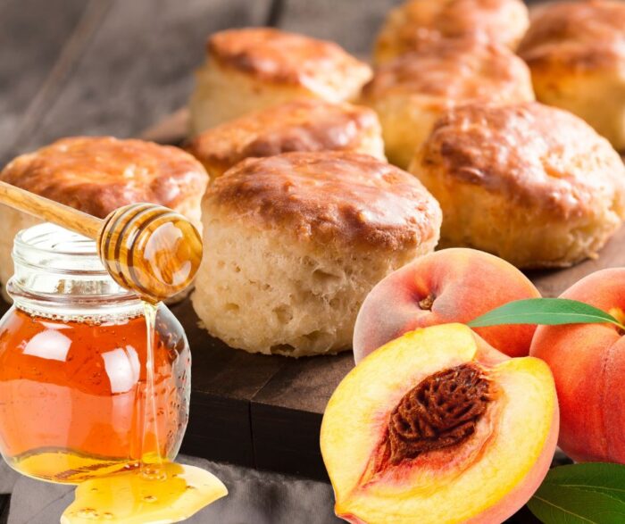 Honey Peach Biscuit