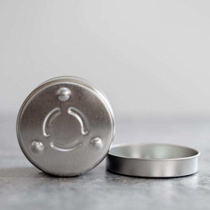 4 oz Platinum Deep-Drawin Candel Tins with Feet