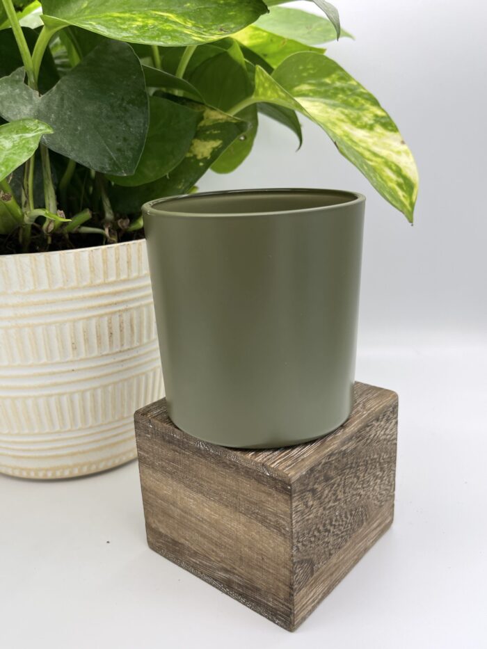 9 oz Rainier Glass Candle Vessel - Matte - Image 2