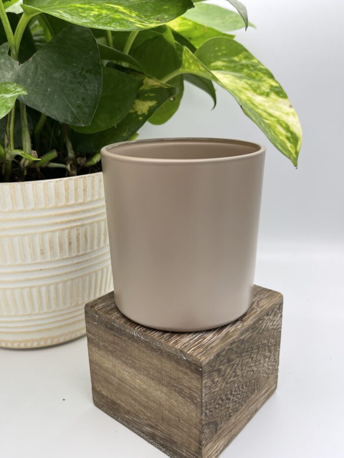 9 oz Rainier Glass Candle Vessel - Matte - Image 4