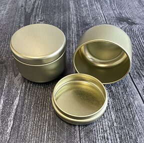 4 oz Modern Seamless Drawn Tins - BULK ORDER 125 TINS// NEW