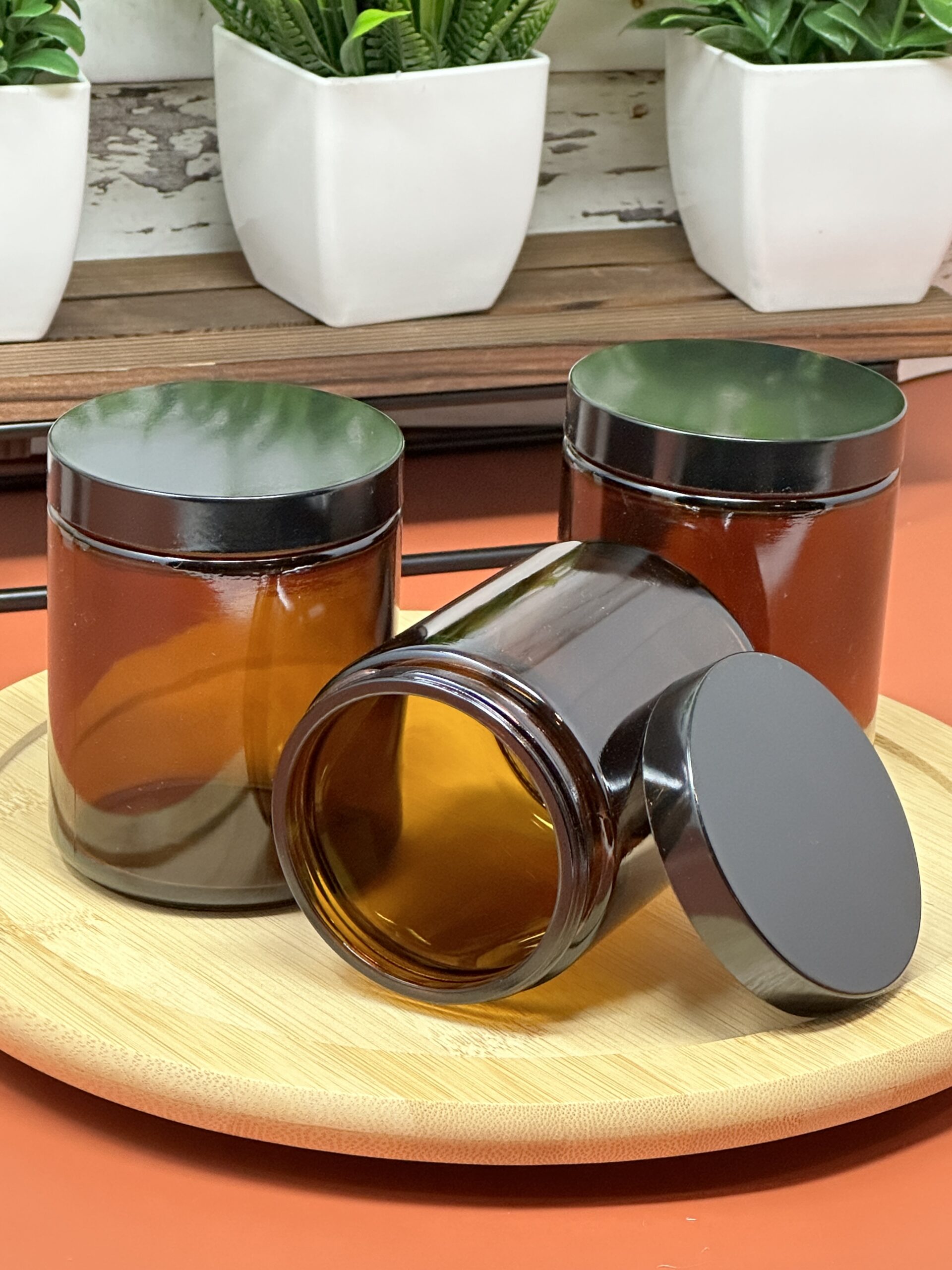 8 oz Straight Sided Glass Jars